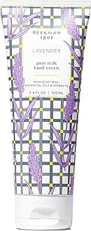 Beekman 1802 Pure Goat Milk Hand Cream, Lavender - Scented - 3.4 oz - Moisturizing Lotion for Dry Skin - Anti-Aging Hydration - Good for Sensitive Skin - Cruelty Free