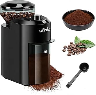 Wancle Electric Burr Coffee Grinder - Adjustable with 28 Precise Grind Settings for 12 Cups - Professional Coffee Bean Grinder