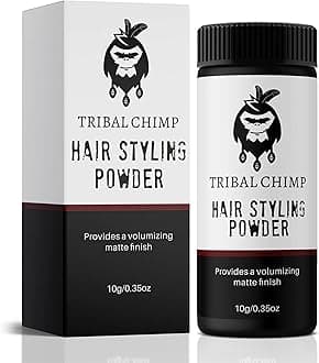 Tribal Chimp Hair Styling Powder for Men & Women – Hair Volumizer & Texture Powder for All Hair Types with Matte Finish – 24H Invisible Hold, Adds Volume & Texture, Non-Sticky and Smells Great – 10g