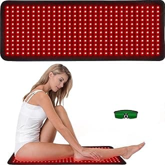 Red Infrared Light Therapy for Body, 31.75" x 11.5" NIR Deep Therapy Device RLT Wearable Wrap Belt for Back Belly Thigh, Home Office Use Large Red Light Pad, Ideal Gift