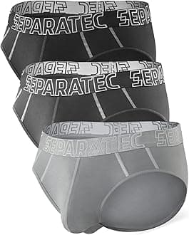 Separatec Men's Boxer Shorts Bamboo Rayon Breathable Soft Men's Underwear with Double Pouch Pack of 3 or 6 Pack