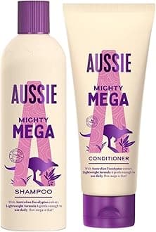 Aussie Mighty Mega 300ml Shampoo And 200ml Conditioner For Daily Use
