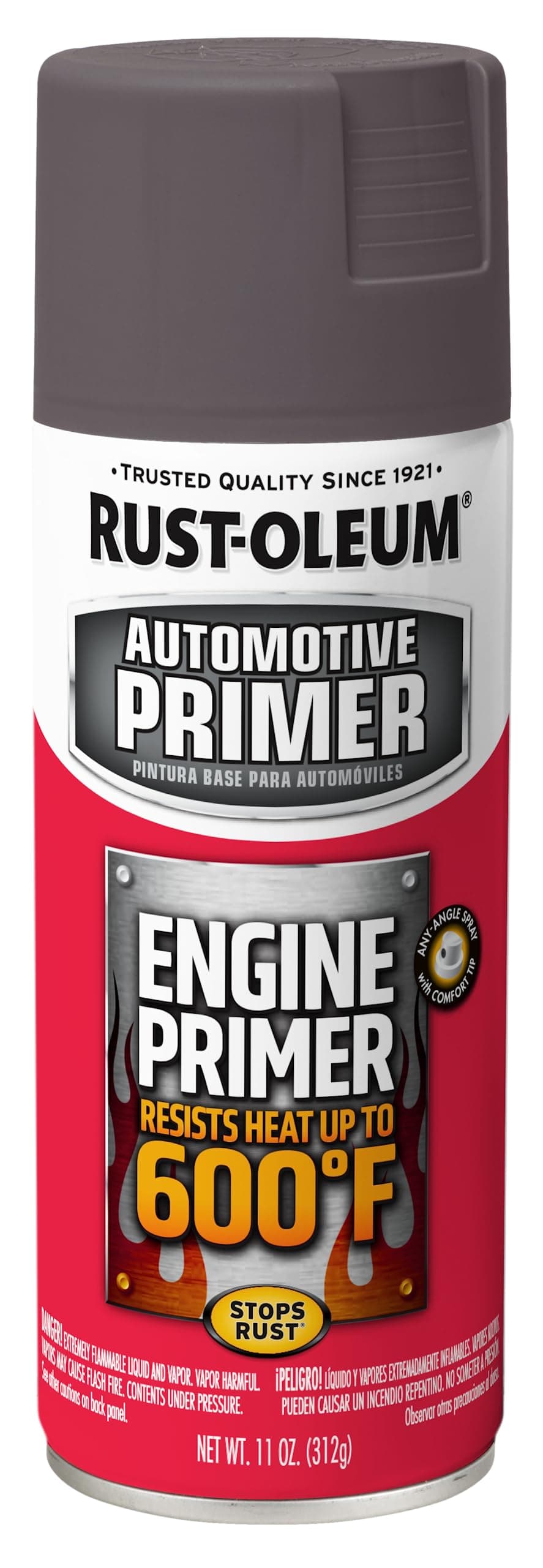 363573 Engine Enamel Spray Paint, 11 oz, Flat Gray Primer, (Pack of 1)