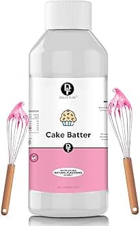 Natural Cake Batter Extract – 8 Ounce Water-Soluble Kosher, Sugar-Free, Concentrated Birthday Cake Flavor for Frosting, Cupcakes & Ice Cream