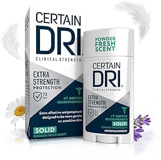 Certain Dri Extra Strength Clinical Solid Antiperspirant, Hyperhidrosis Treat...