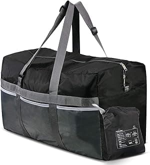 Foldable Travel Bag, Large Sports Bag, 75L/96L/100L, Lightweight Waterproof Tote Bag