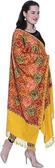SWI WITH LABELWomen's Kashmiri Aari Embroidered Wool Stole