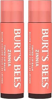 Lip Tint Balm with Long Lasting 2 in 1 Duo Tinted Balm Formula, Color Infused with Deeply Hydrating Shea Butter for a Natural Looking Buildable Finish, Raspberry Zinnia (2-Pack)