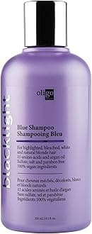 OLIGO PROFESSIONNEL - Blacklight Blue Shampoo - Sulfate-Free Blue Shampoo for Blonde and Color Hair - Revive Treated Hair - Refreshes Faded Highlights - 11 Amino Acids and Moisturizing Formula - 8.5oz