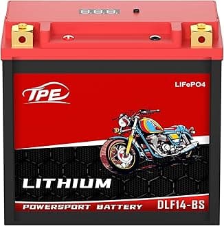 TPE Lithium DLF14-BS, 12V 8.5AH 520-625CCA Motorcycle Battery Powersport Battery for ATV, Jet Ski, Riding Mower, Scooter, PWC & More