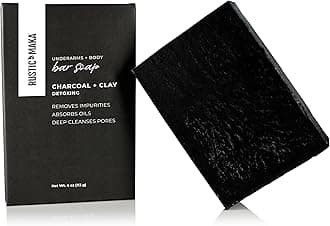 Deep Cleansing Charcoal & Clay Soap Bar – Activated Charcoal Face & Body Soap for Acne-Prone, Oily, and Sensitive Skin – Kaolin Clay Formula for Pore Cleansing & Oil Control