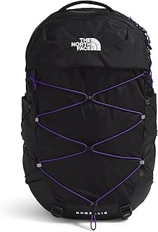 The North Face Women's Borealis Commuter Laptop Backpack, TNF Black/Peak Purple, One Size