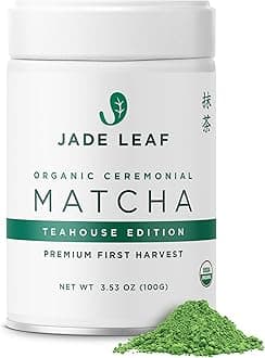 Organic Ceremonial Grade Green Tea Powder - Teahouse Edition Premium First Harvest - Authentic Japanese Origin (3.53 Ounce Tin)