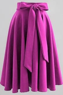 Creation Women's Knee Length Poly Crepe Skirt