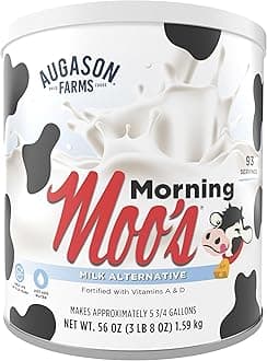 Morning Moo's Milk Alternative Can, Emergency Food Storage, Everyday Meals, 93 Servings