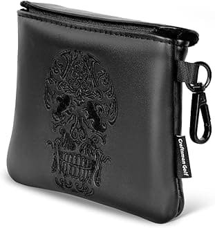 Craftsman Golf Skull Skeleton Black Golf Club Head Covers Headcover for Woods Driver and Hybrids Irons