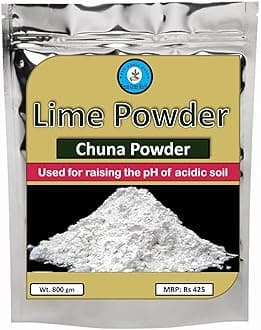 Lime Powder (Chuna) for Soil pH Balance, 800 gm, Garden Soil Amendment