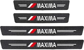 EAGLEG 4pcs Carbon Fiber Car Door Sill Protector for Nis-san Qashqai Juke Note TEANA TIIDA MAXIMA SYLPHY, 4D Sill Scuff Plate Sticker Auto Welcome Pedal Threshold Decorative Accessories, MAXIMA