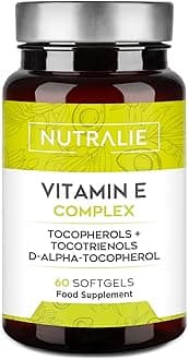 Vitamin E - Tocotrienols and Tocopherols - Women and Men - 60 Softgels Complex Nutralie