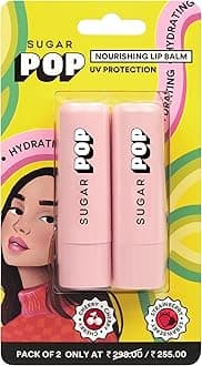 Nourishing Lip Balm Pack of 2 | Shea-Butter & Avocado Oil Infused | Moisturizing & Hydrating | Intense Care | 9 gm - Cherry and Strawberry (Blister Duo)