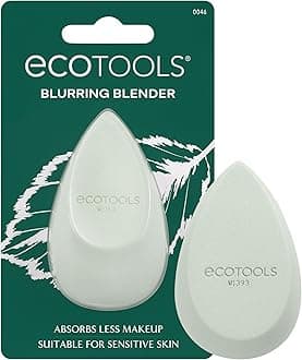 EcoTools Blurring Blender Makeup Sponge, Makeup Blending Sponge For Blurred Skin, For Liquid & Cream Foundation, Cloud Coverage Memory Foam, Eco Friendly, Latex Free, Cruelty-Free & Vegan 1 Count