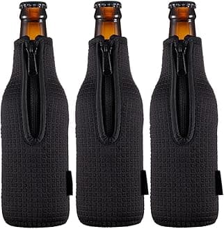 12OZ Beer Bottle Jacket Sleeves Coolers Holder Non-slip Neoprene Beer Bottle Insulators(Beer bottle sleevex3)