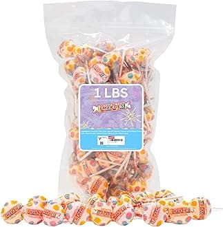 Smarties Double Lollies - Gluten Free, Peanut Free, Fat Free Assorted Fruity Flavors Lollipops - Low Calorie Perfect for Birthdays, Parties - Made by US Candy Company Since 1949-1 Pound, 55 Count