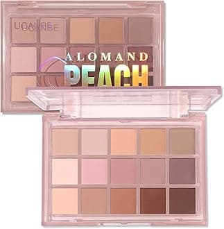 Neutral Matte Eyeshadow Palette, 15 Colors Nude Taupe Rose Brown Eye Makeup Pallet, Natural Warm Tone High Pigmented Blendable & Buildable Sombras De Ojos Gift Kit