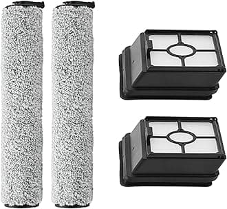 Spare Part Roller Brush, Hepa Filter, Compatible with Midea X6 / X8 / X9 / X9 Pro / FC9 / G3 / G4 / GX3, Spare Part for Handheld Vacuum Cleaner Accessories (Set 02)