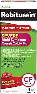 CF Max, Severe Multi-Symptom Relief from Cough, Cold, and Flu - Adult Formula, 4 Fl oz