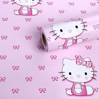OREN EMPOWER- create your choices Self Adhesive Happy Cartoons Kitty Wallpaper/Waterproof PVC Vinyl Wallpaper for Bedroom, Living Room, Dining Hall, Master Room - 45 X 330 cm
