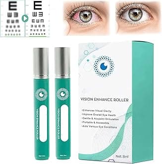 2024 New Mesdilisk Vision Enhance Roller, Ophthalmic Vision Enhance Roller, Eye Massage Roller, Enhances Visual Clarity, Relieve Eye Strain, Relief Dry Dryness, 8ml (2pcs)