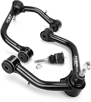 KSP Front Upper Control Arms for 19-24 Chevy Silverado GMC Sierra 1500, 2-4" Front UCA with Ball Joints for 2019+ Silverado Sierra 1500, Adjustable Aftermarket Lift Suspension Arms with Rubber Bushing