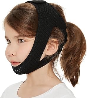 Anti-Snoring Chin Strap, Small Size Chin Strap for Snoring, Reduce Snoring - Breathable Anti Snoring Device, Sleep Aid Solution Flexible Adjustable Face Slimmer