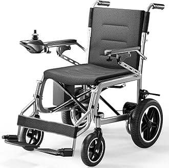 Electric Wheelchairs for Adults, Lightweight Electric Wheelchair, Foldable Travel Motorized Wheelchairs for Seniors, Folding Portable Mobility Scooter, Compact Fold wheechair