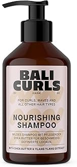 Bali Curls Nourishing Shampoo - Nourishing Hair Shampoo without Sulfates, Parabens and Silicones - Shampoo for Natural Curls - Vegan Hair Wash for Smooth, Healthy Hair - 250 ml