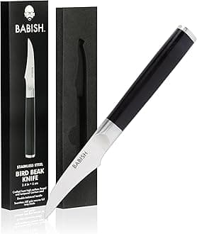 Babish Birds Beak Peeling Paring Tourne Knife – High-Carbon 1.4116 German Steel Kitchen Knife – Precision Peeling and Paring Tool