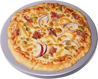 Old Stone Pizza Kitchen Glazed Round Pizza Stone for Oven and Grill, 14 inch