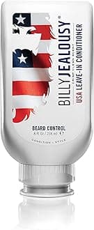 Billy Jealousy Original Beard Control Leave In Beard Conditioner for Men with Aloe Leaf Juice and Jojoba Seed Oil, Softens Hair and Skin, Light Hold with Matte Finish, 8 Fl Oz