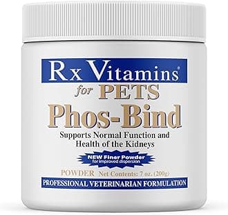 Rx Vitamins Phos-Bind - Kidney Support Supplement Powder - Phosphate Binder for Cats & Dogs for Kidney Health - Supports Normal Kidney Cleanse and Essential Kidney Care - 200g