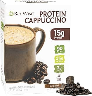 Protein Hot Drink Cappuccino Mix, Original, Low Sugar, Gluten Free, Keto Friendly & Low Carb (7ct)
