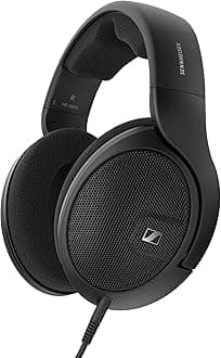 HD 560S Open-Back Over-Ear Wired Headphones – Neutral, Natural Sound for Music, Gaming, and Content Creation, Black