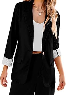 Blazers for Women Business Casual Dressy Work Fashion Lightweight Spring Summer Linen Unlined 2025 Suit Jackets