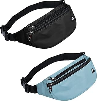 Fanny Pack for Men Women, Waterproof Sports Waist Bag Pack, Belt Bag for Travel Hiking Running