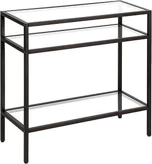 Henn&HartSivil Side Table, 24" Wide, Black