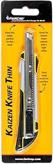 FastCap Kaizen Knife Thin - Ultra-Precision Contour Cutting Utility Knife with Comfort Grip and Retractable Safety Blade for Kaizen Foam