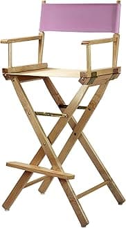 Casual Home Director Chair, Beech, Pink, 30"-Bar Height