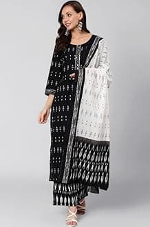 Women Kurta Palazzo Set with Dupatta | Kurti Pants Festive Dress Ready to Wear