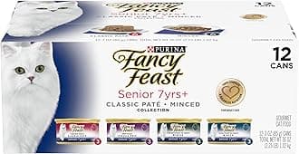 Purina High Protein Senior Wet Cat Food Variety Pack, Senior 7+ Chicken, Beef & Tuna - (2 Pack of 12) 3 oz. Cans