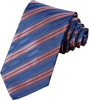KissTies Mens Necktie Classic Striped Tie For Men In Gift Box
